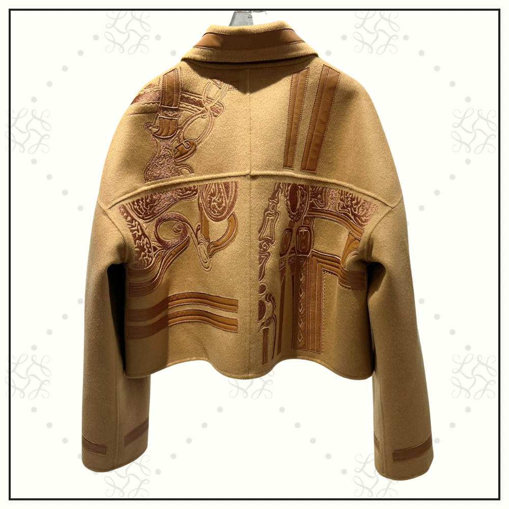 CASHMERE EMBROIDERY PATCHWORK JACKET