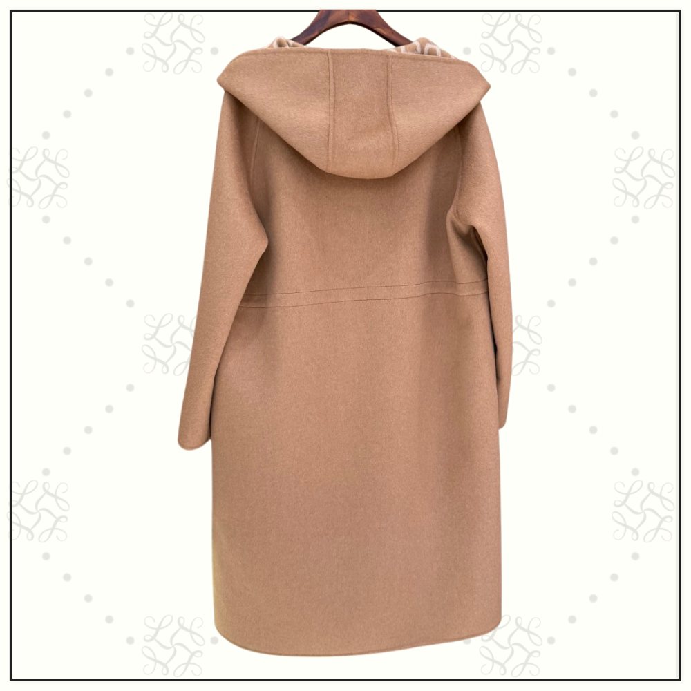 CASHMERE HOODED & WAISTED COAT