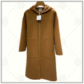 HOODED REVERSIBLE WOOL DUFFLE COAT