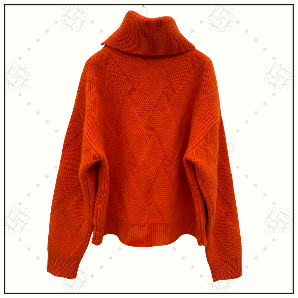 CASHMERE SWEATER WITH BRAIDING MOTIF