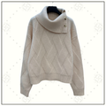 CASHMERE SWEATER WITH BRAIDING MOTIF