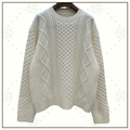 WOOL CABLE KNIT SWEATER