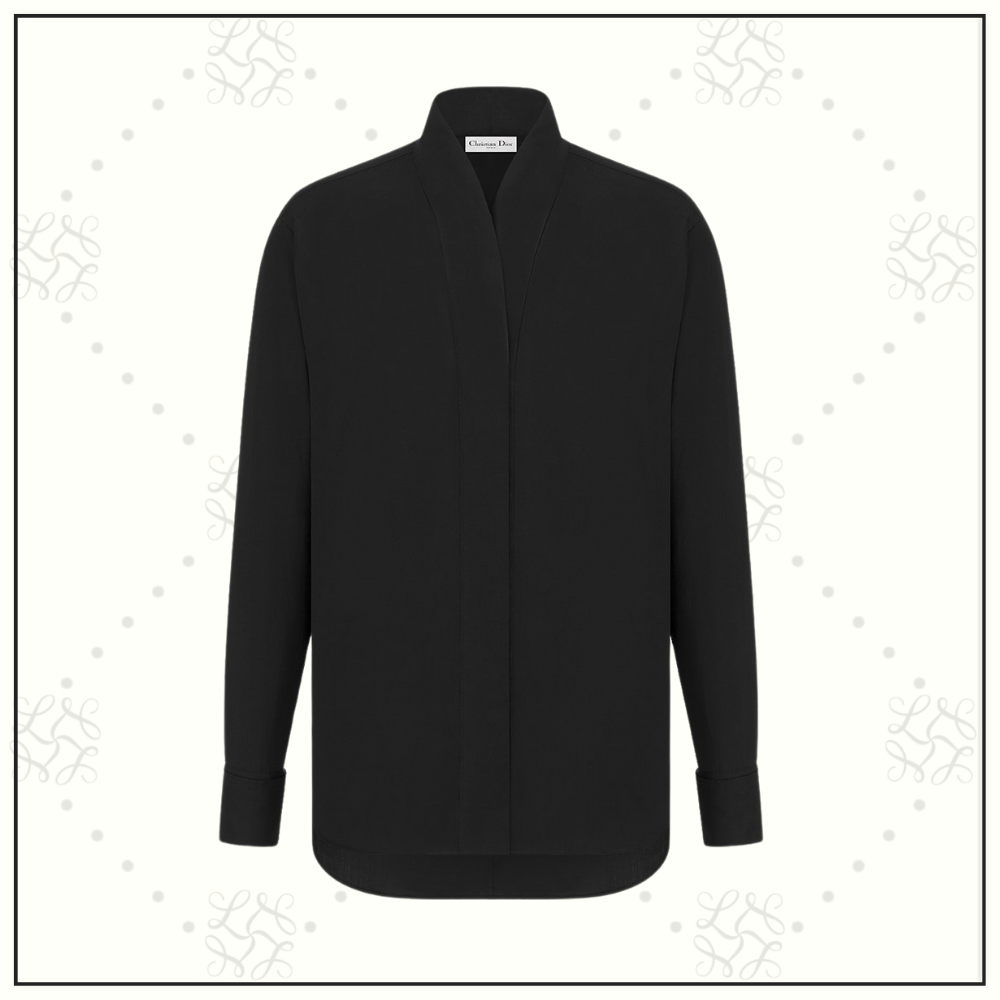 BLOUSE WITH OBLIQUE CLOSURE