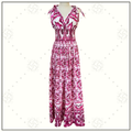 MAJOLICA COTTON POPLIN MAXI DRESS