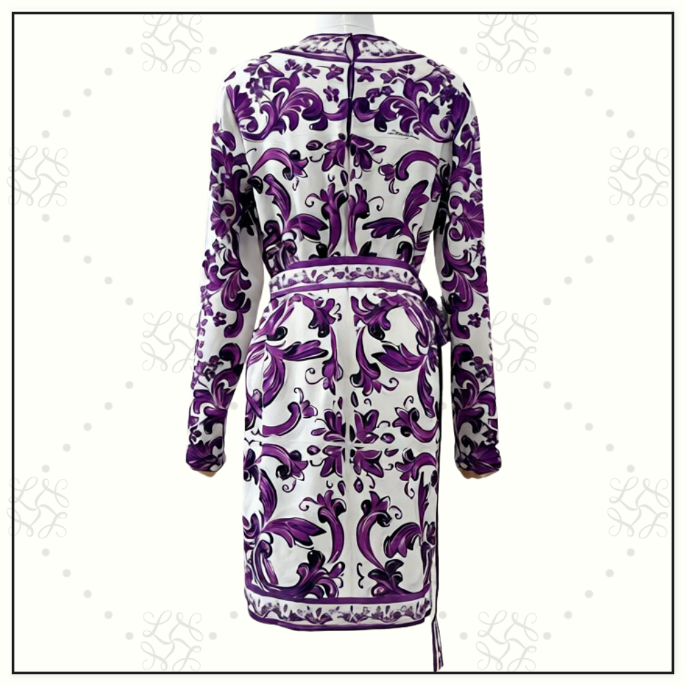 MAJOLICA SILK MINI DRESS