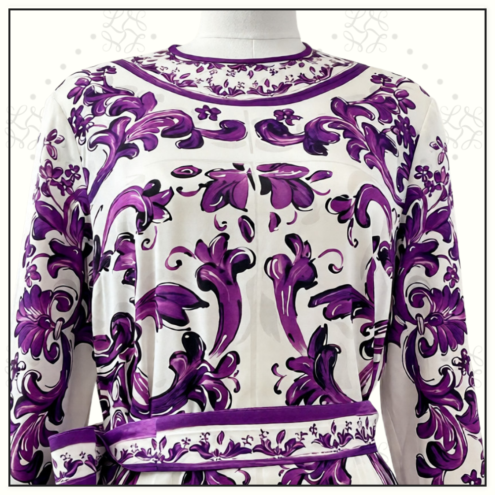 MAJOLICA SILK MINI DRESS