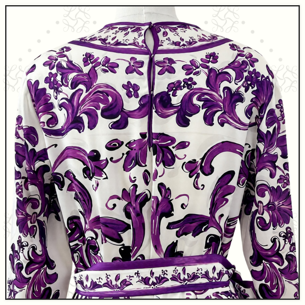 MAJOLICA SILK MINI DRESS