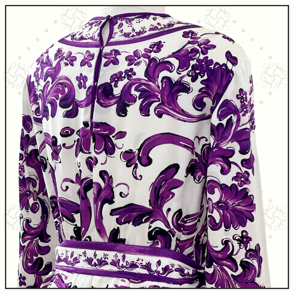 MAJOLICA SILK MINI DRESS