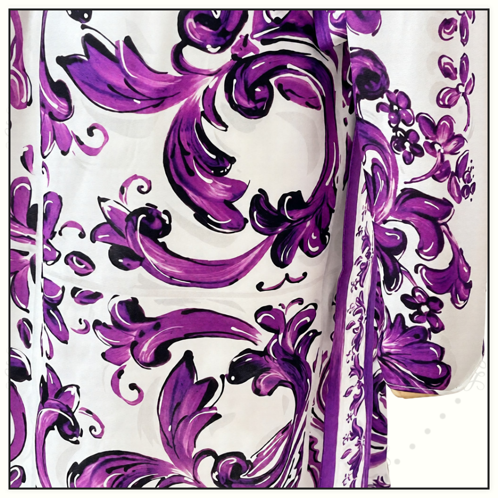 MAJOLICA SILK MINI DRESS