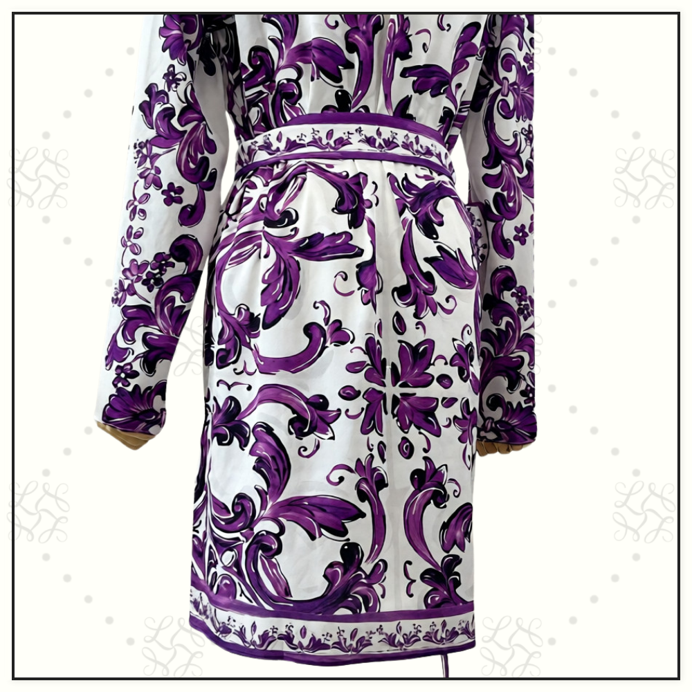 MAJOLICA SILK MINI DRESS