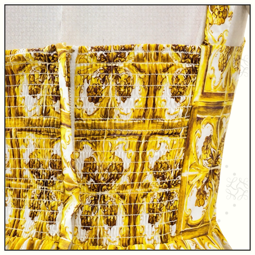 MAJOLICA COTTON POPLIN MIDI DRESS