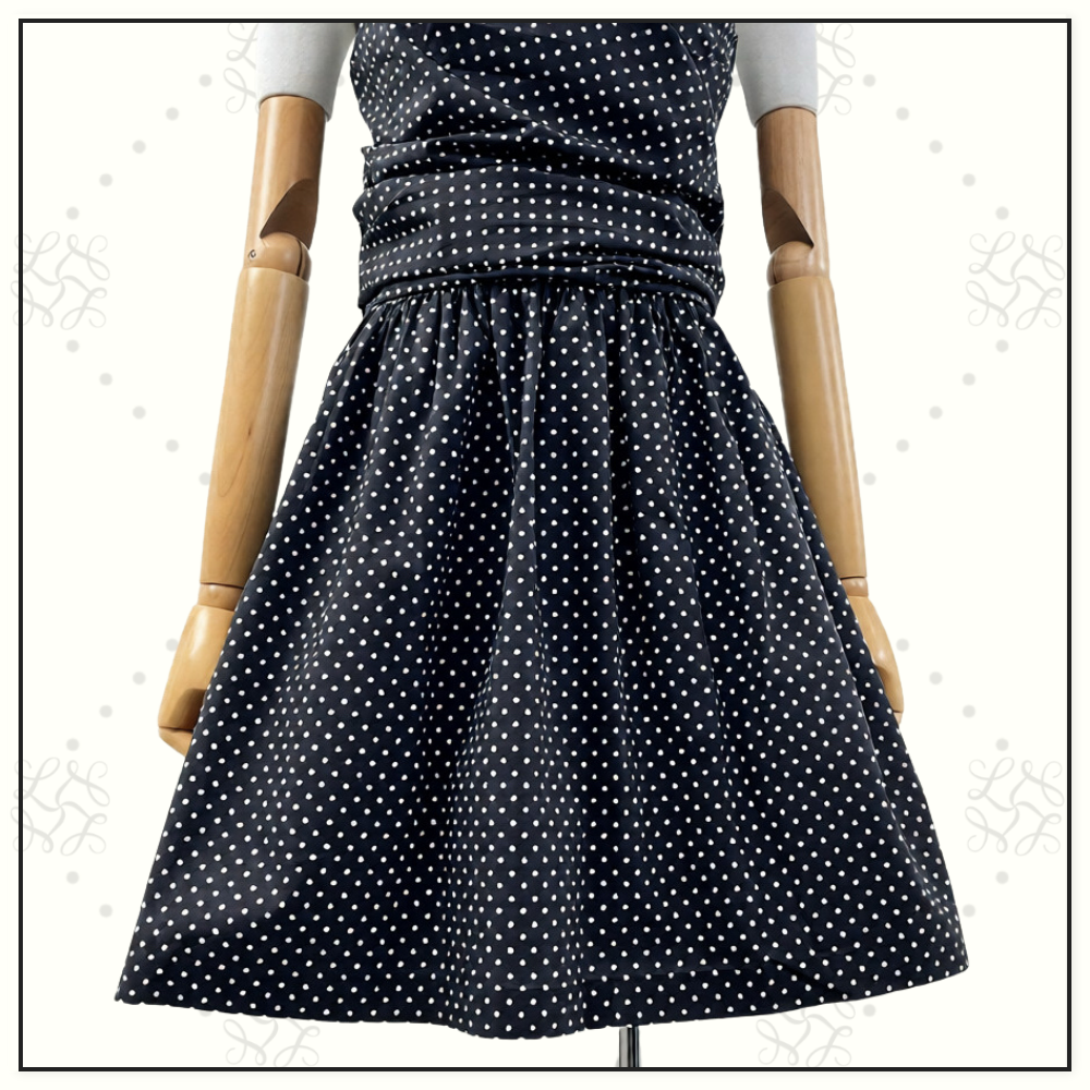 POLKA DOT BUSTIER MINI DRESS