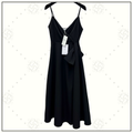 CROW NECK MIDI DRESS