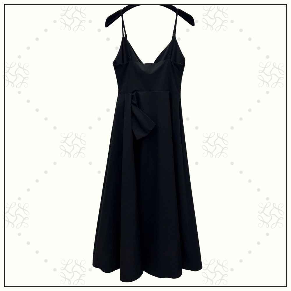 CROW NECK MIDI DRESS