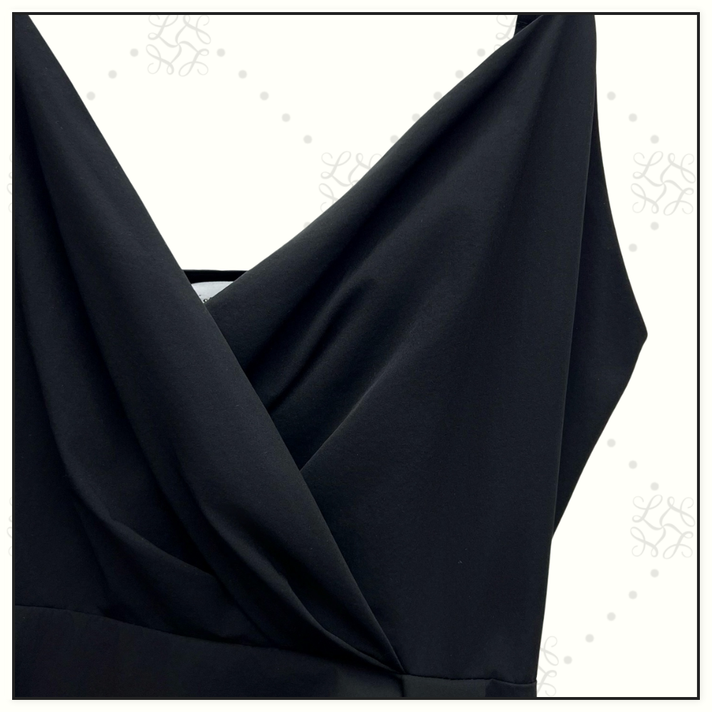 CROW NECK MIDI DRESS