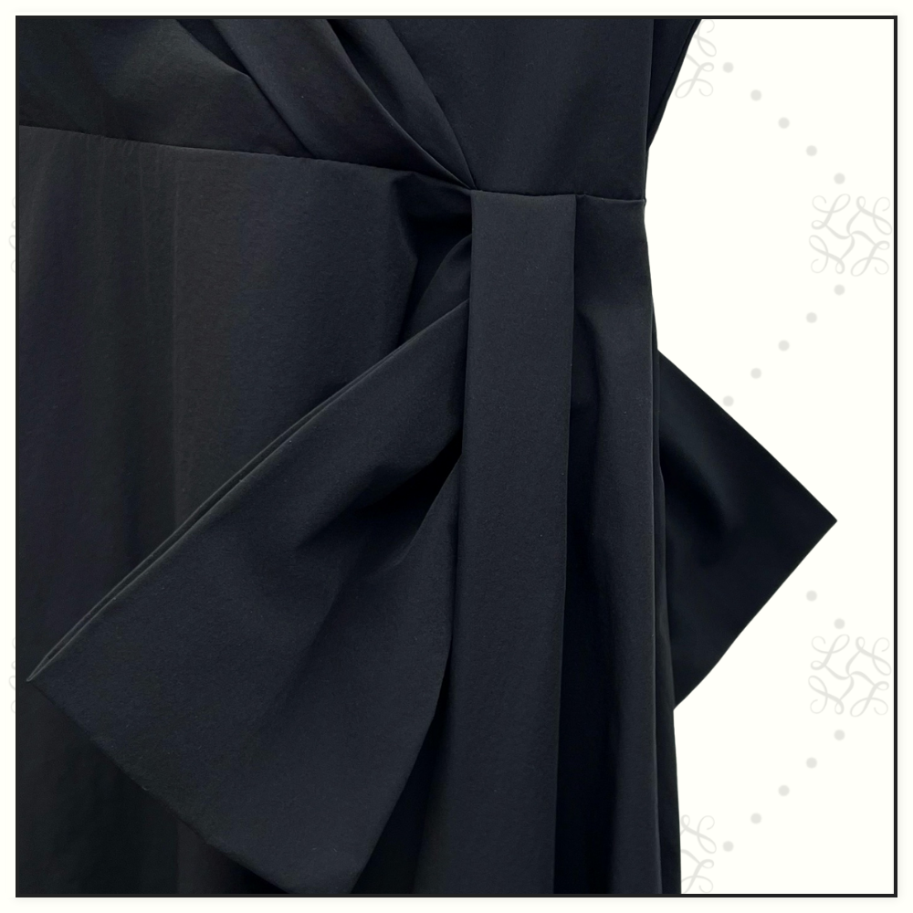 CROW NECK MIDI DRESS