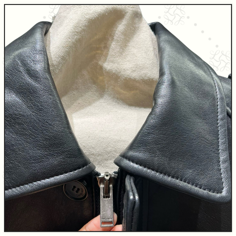 LEATHER BOMBER JACKET