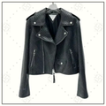INTRECCIATO LEATHER BIKER JACKET