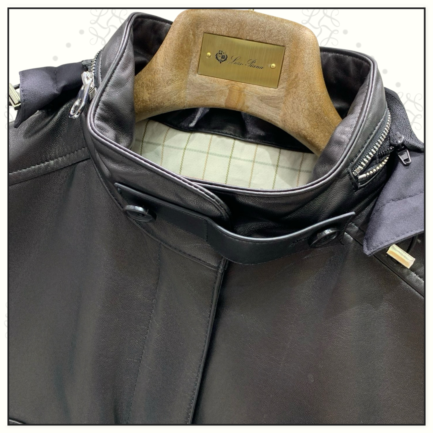 LEATHER HOODED JACKET