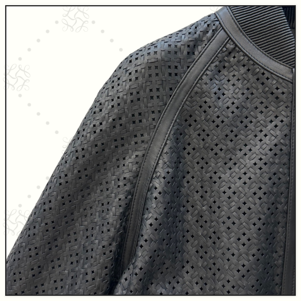 LEATHER BOMBER JACKET