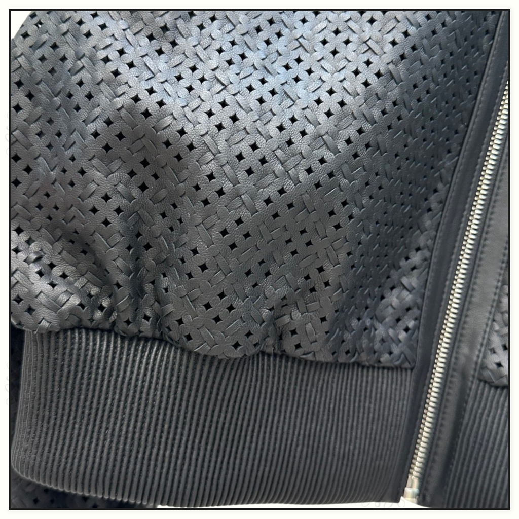 LEATHER BOMBER JACKET