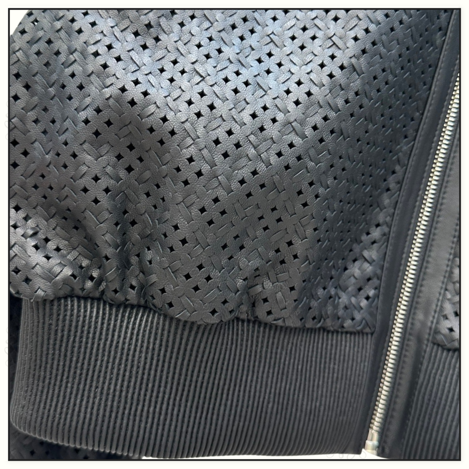 LEATHER BOMBER JACKET