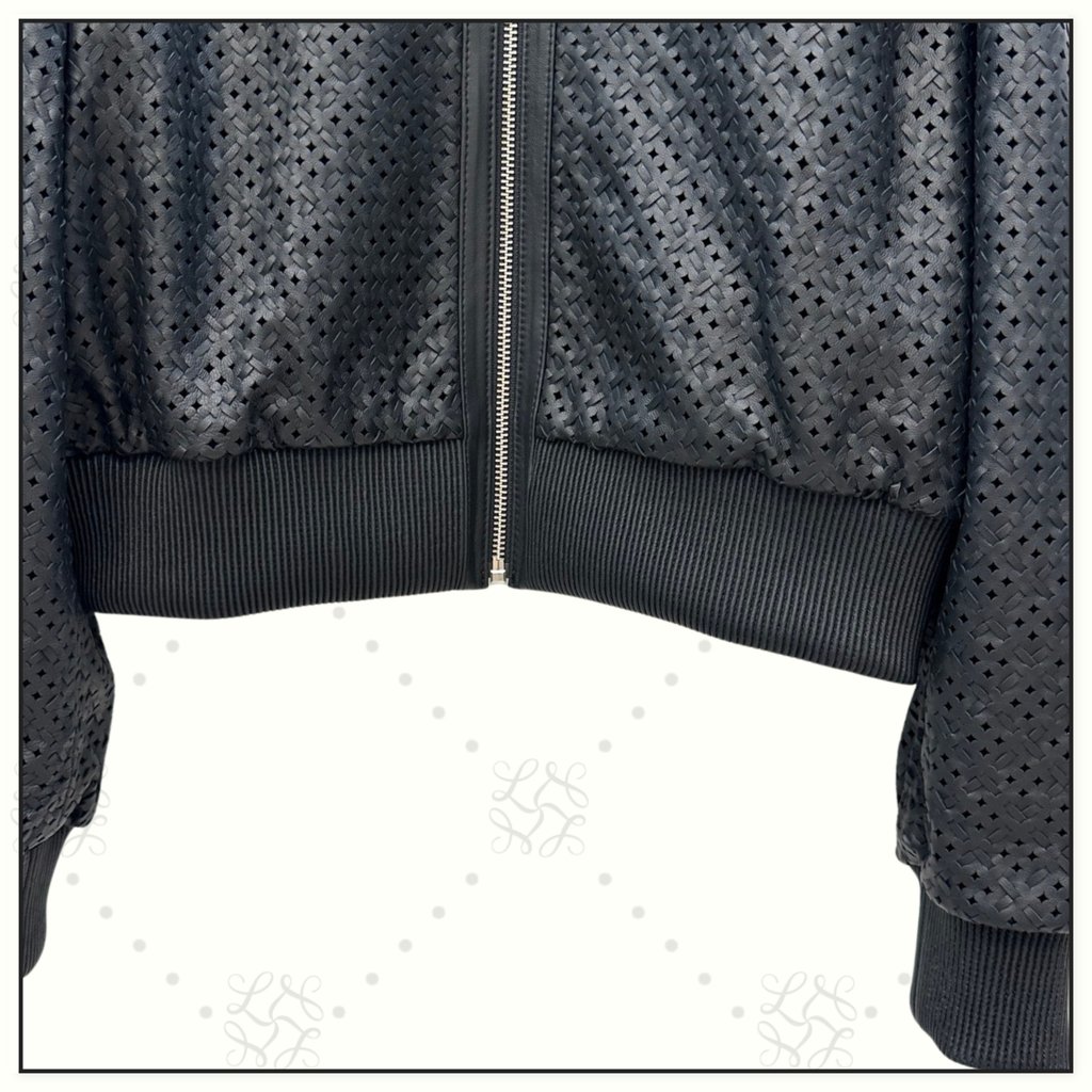 LEATHER BOMBER JACKET