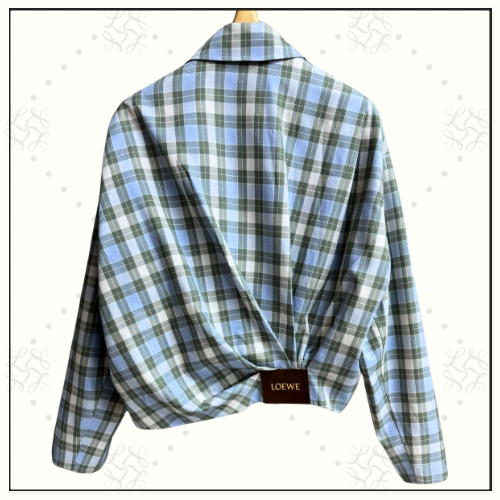 WOOL BLEND DRAPED JACKET