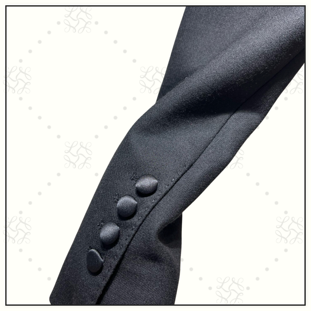 WOOL CROP TUXEDO JACKET