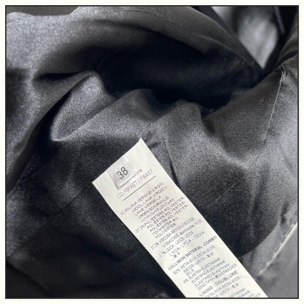 WOOL CROP TUXEDO JACKET