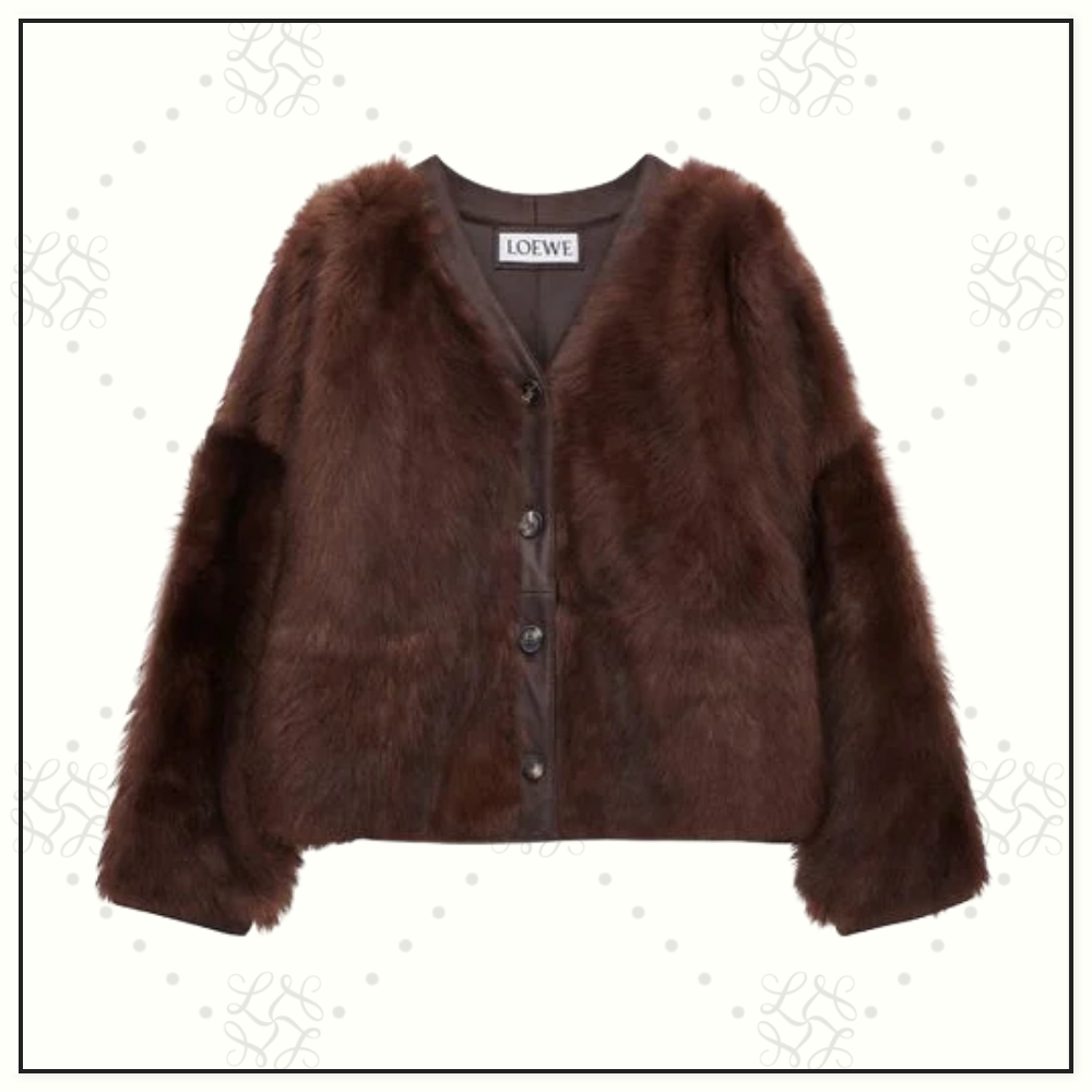 FUR COVER LEATHER JACKET