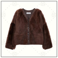FUR COVER LEATHER JACKET