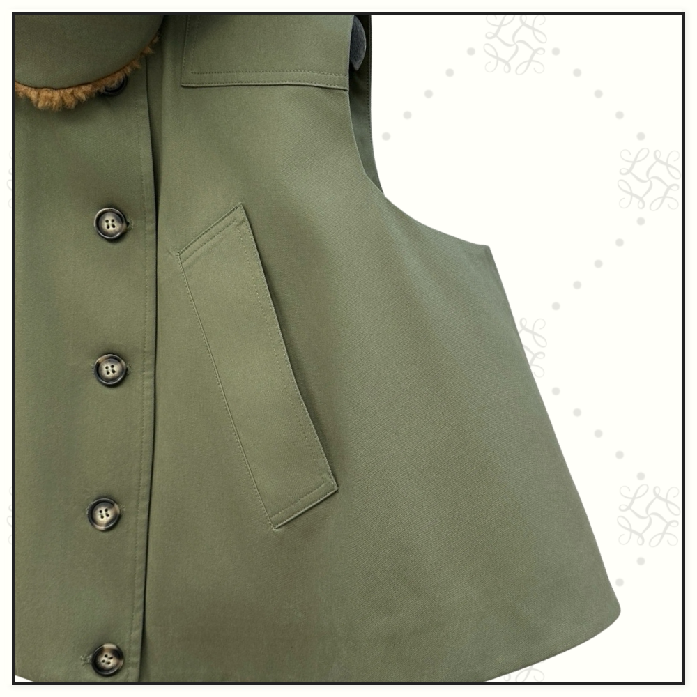 SHORT PARKER COTTON VEST