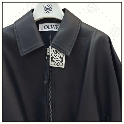 DRAPED LEATHER JACKET