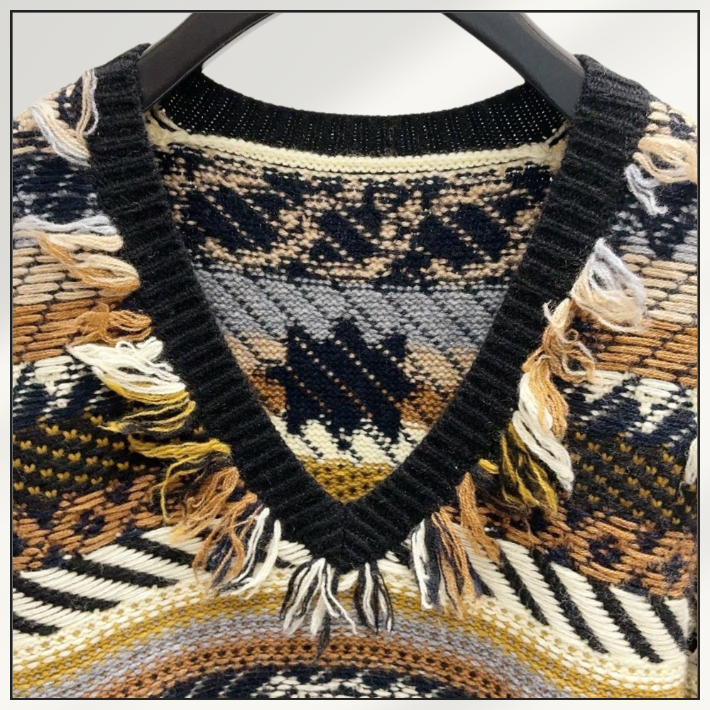 JACQUARD CASHMERE SWEATER