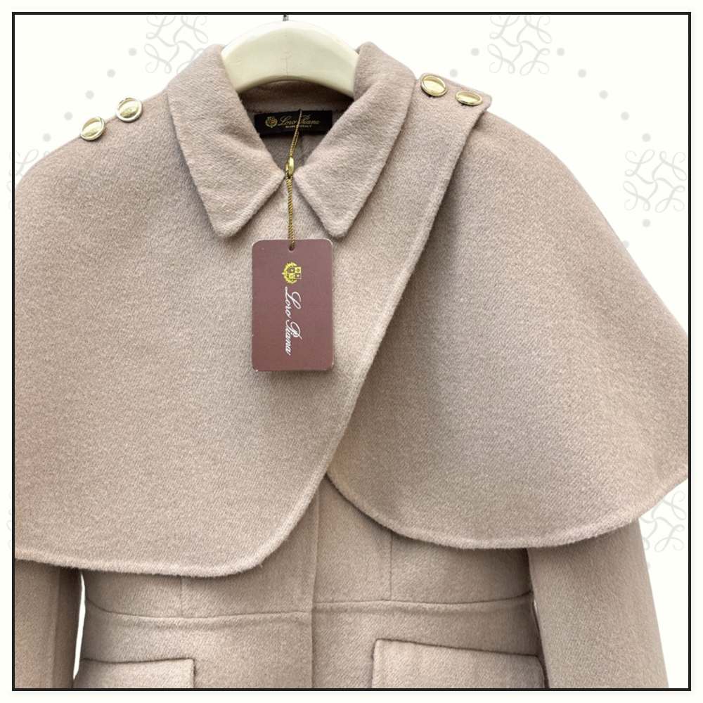 WOOL TRECH COAT WITH REMOVABLE CAPE