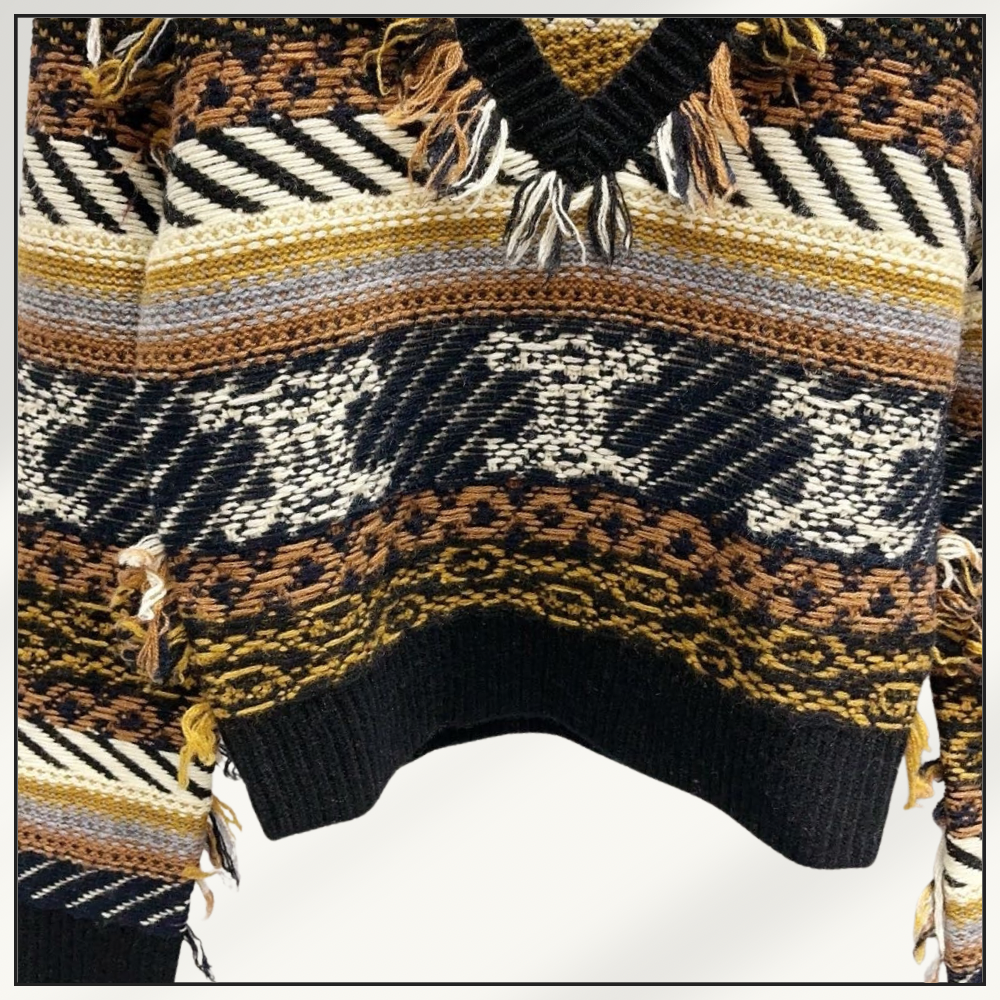 JACQUARD CASHMERE SWEATER