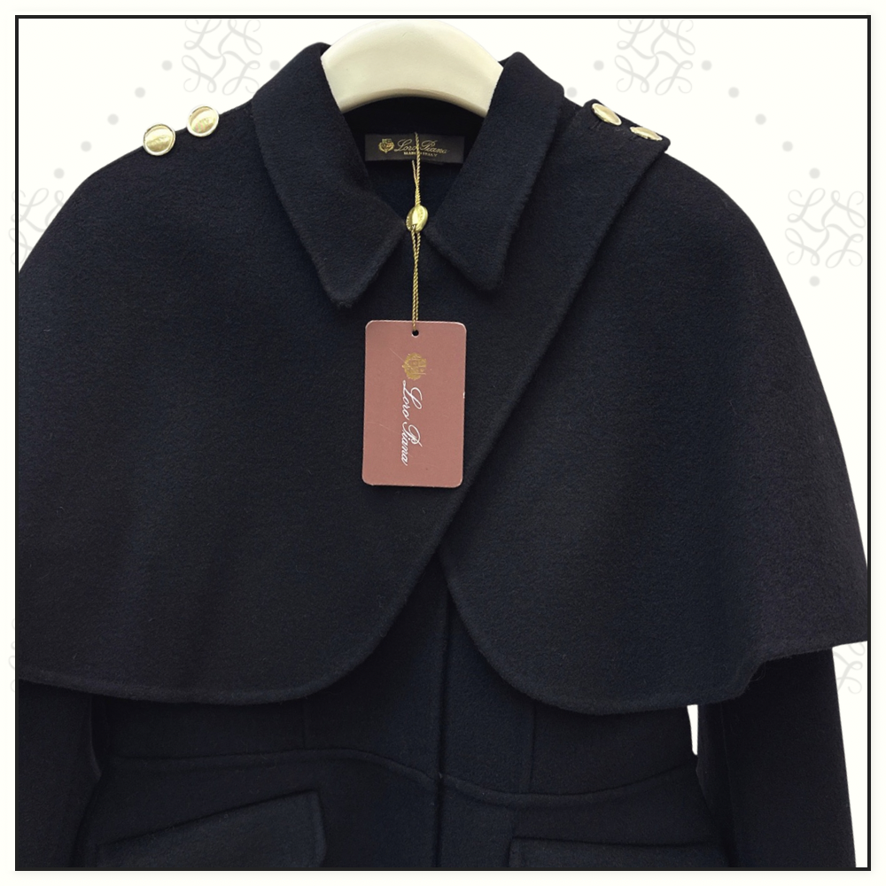 WOOL TRECH COAT WITH REMOVABLE CAPE