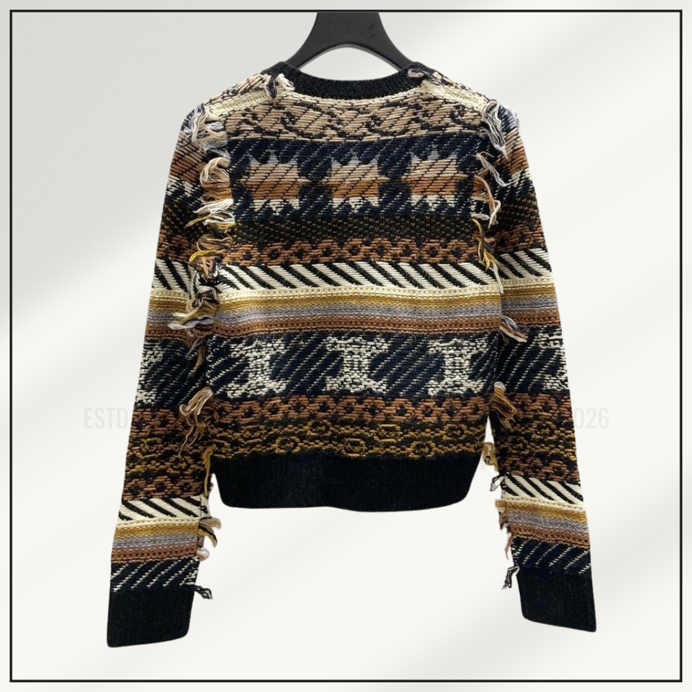 JACQUARD CASHMERE SWEATER