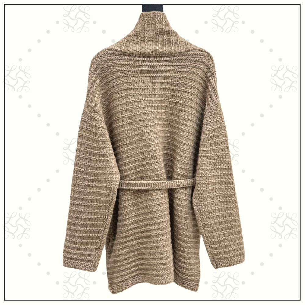 SELF TIE CASHMERE CARDIGAN