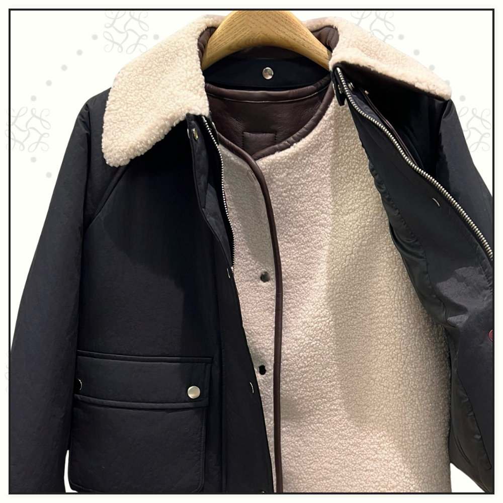 PUFFER & SHEARLING VEST