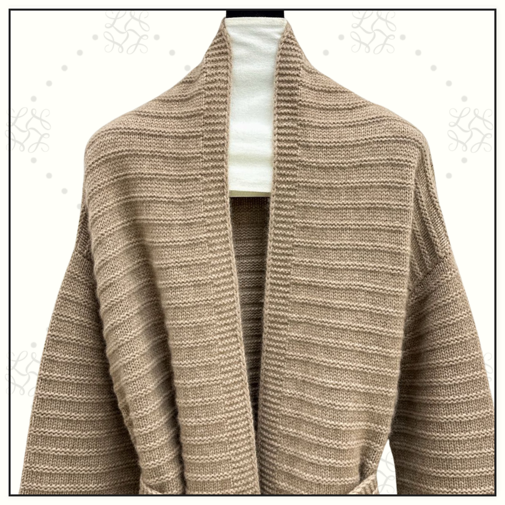 SELF TIE CASHMERE CARDIGAN