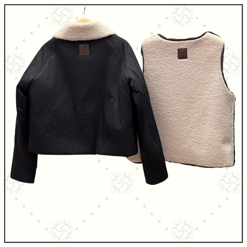 PUFFER & SHEARLING VEST