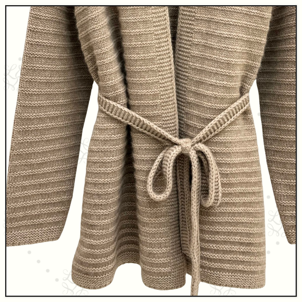 SELF TIE CASHMERE CARDIGAN