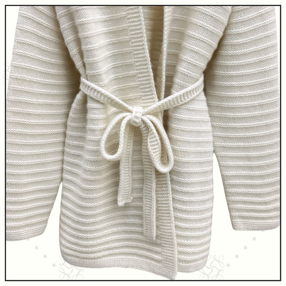 SELF TIE CASHMERE CARDIGAN