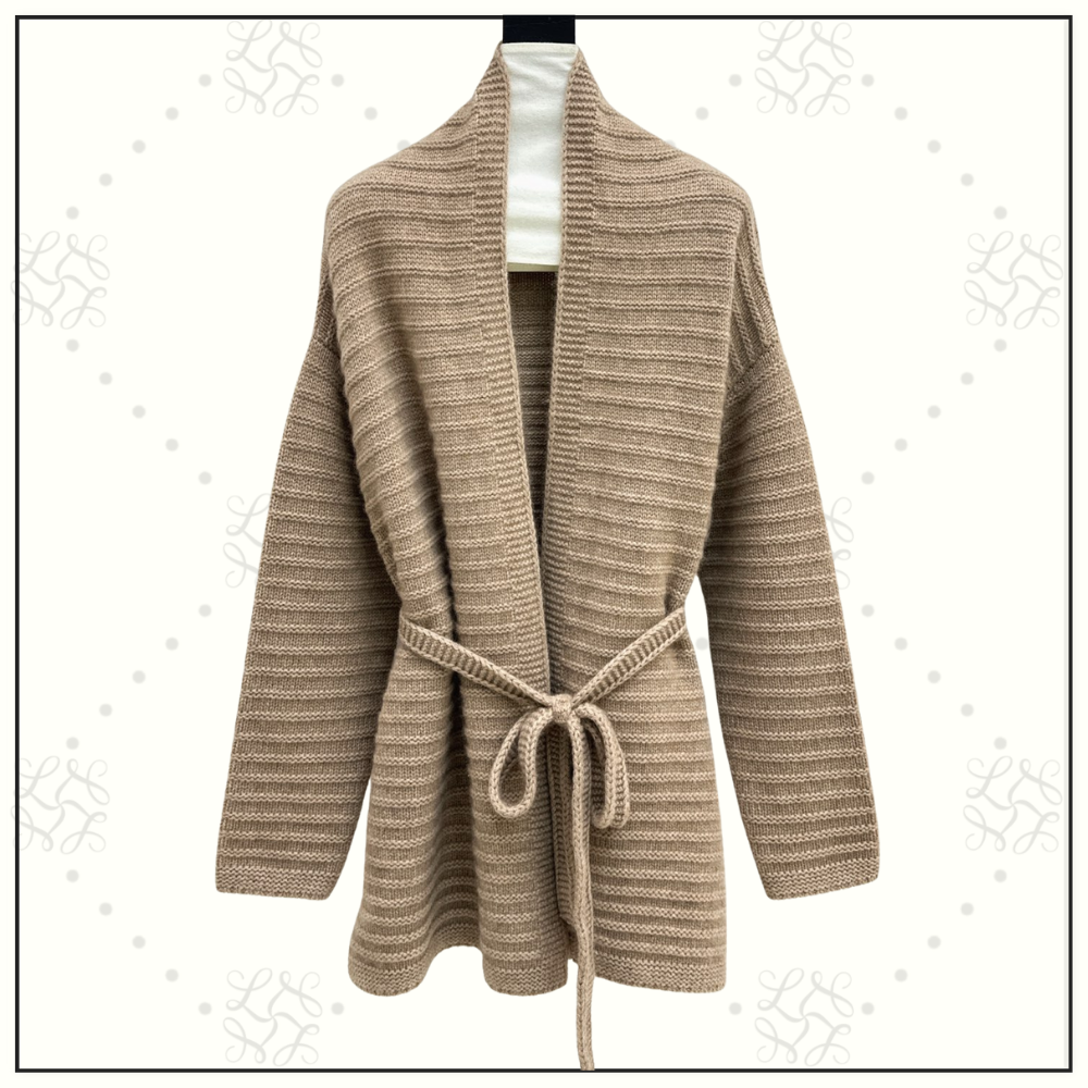 SELF TIE CASHMERE CARDIGAN