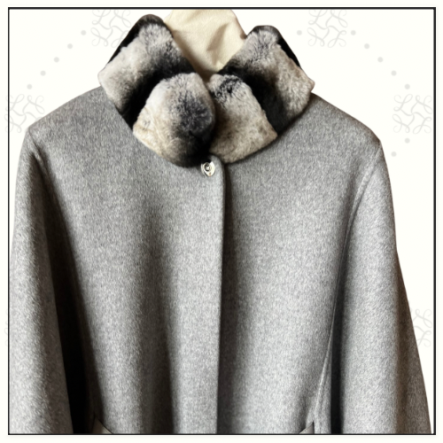 CHINCHILLA COLLAR SALZBURG CAPE