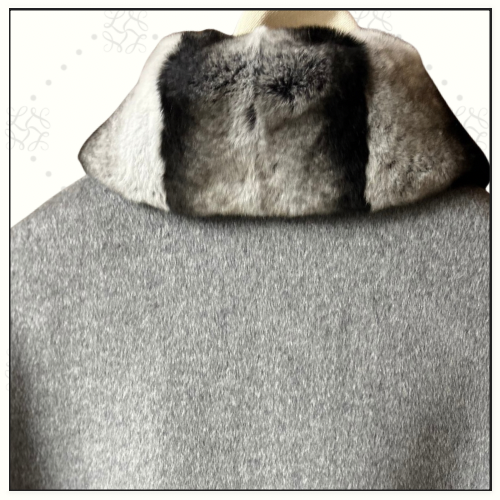 CHINCHILLA COLLAR SALZBURG CAPE