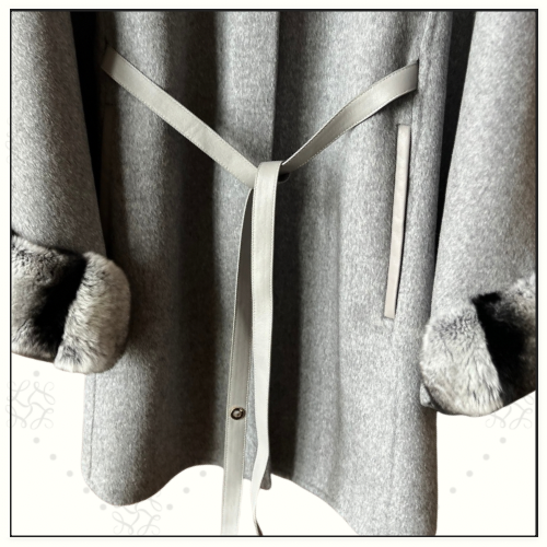 CHINCHILLA COLLAR SALZBURG CAPE