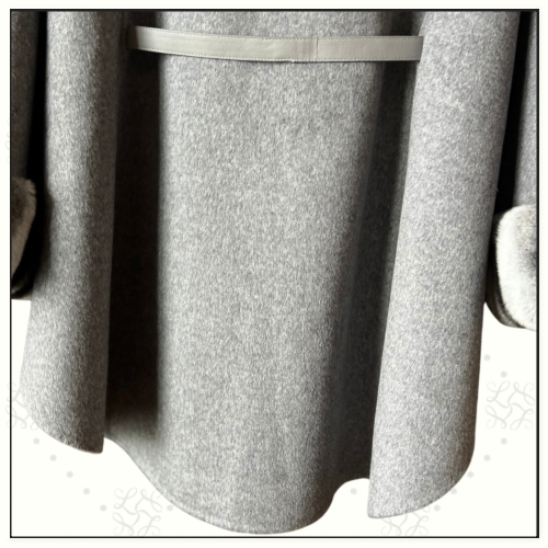 CHINCHILLA COLLAR SALZBURG CAPE